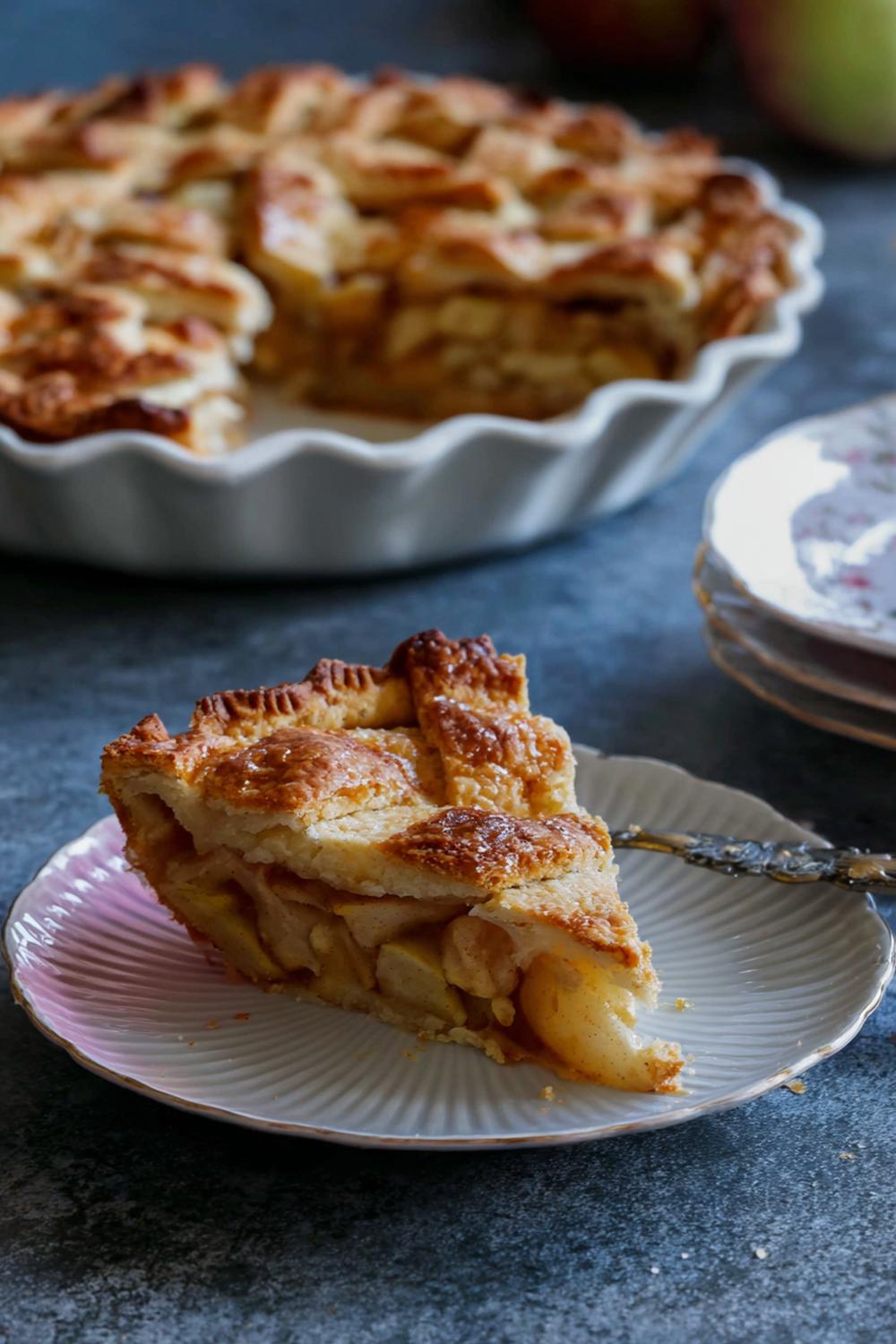 16. Äppelpaj recept 2026 med citronzest och mandelflarn i två lager
