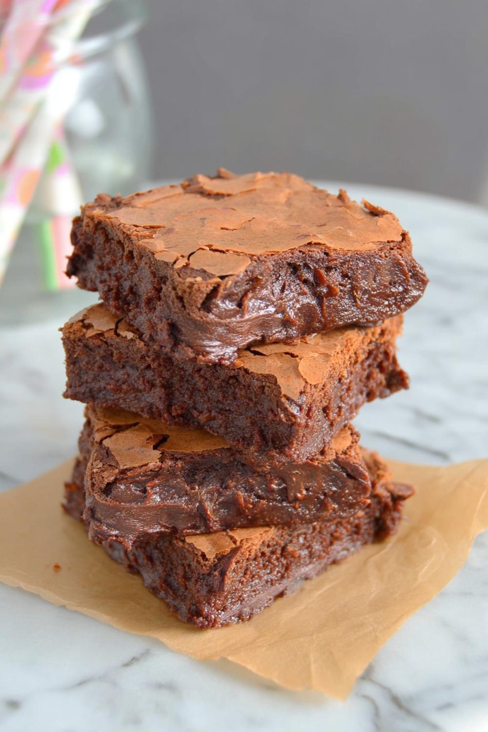 Intensiv choklad i staplade lager