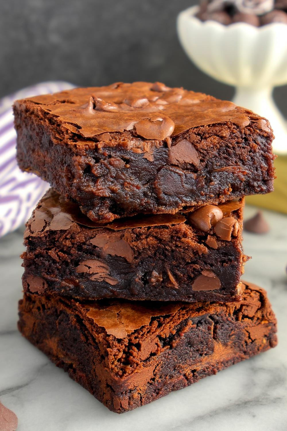 Klassiska rutor med chokladbitar