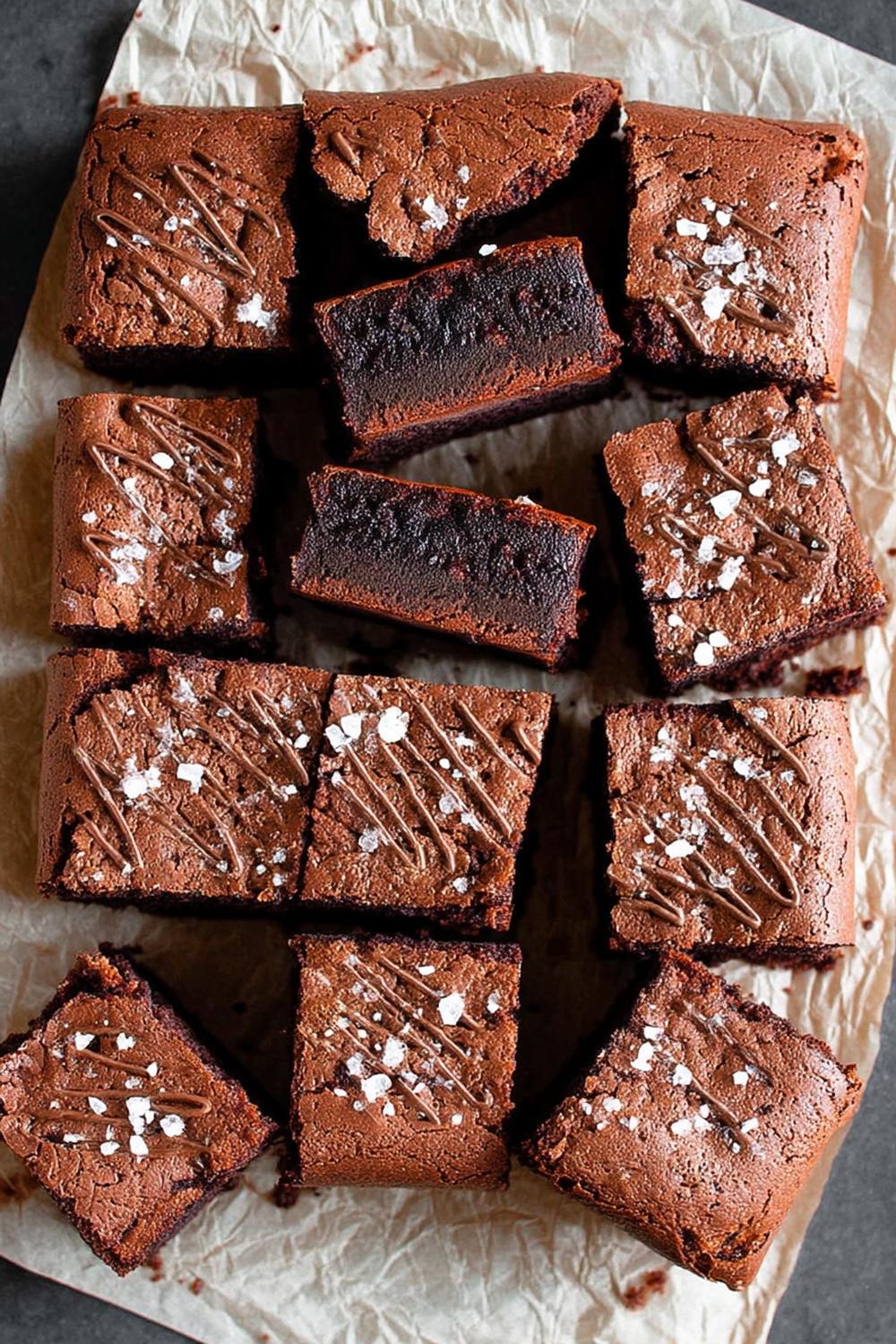 Valnötter i chokladmosaik