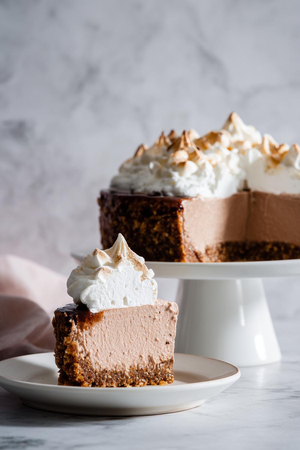 13. Cheesecake utan ugn 2026 med mjölkchokladmousse och krispig botten