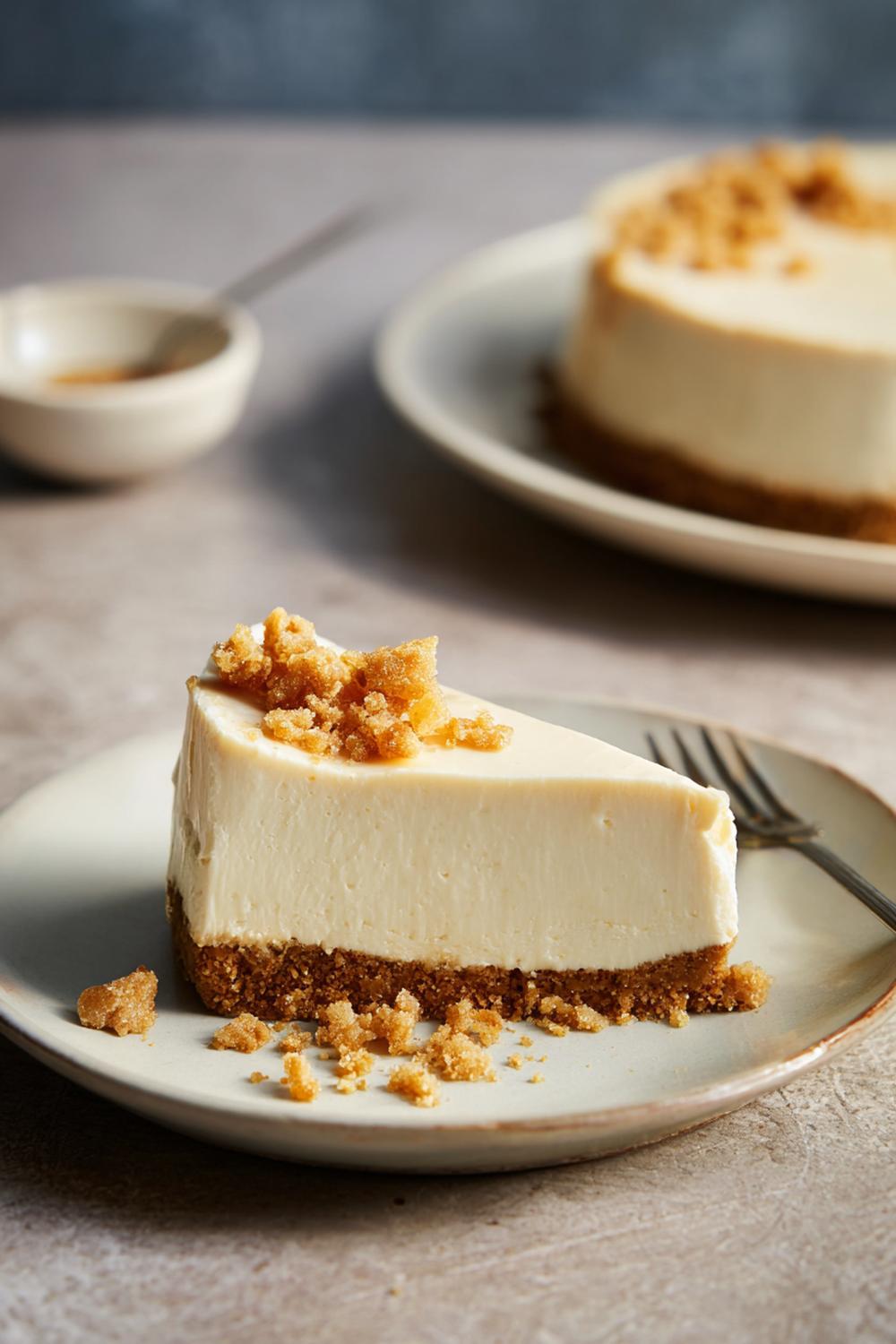 20. Cheesecake utan ugn 2026 med chai-kryddor och kanderad ingefära