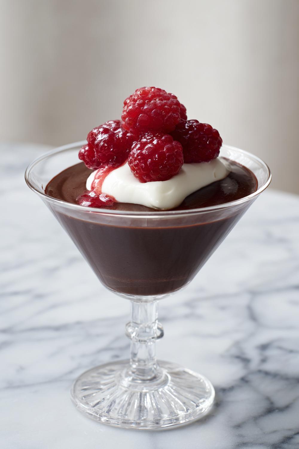 3. Chokladmousse recept 2026 med vit choklad och halloncoulis