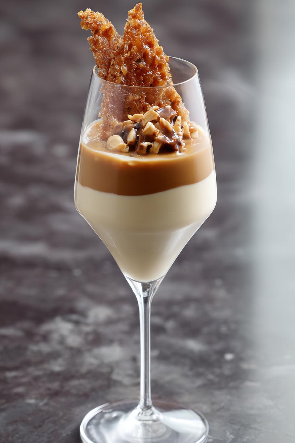 15. Kaffe- och hasselnöts-efterrätt i glas 2026 med pralinékrisp