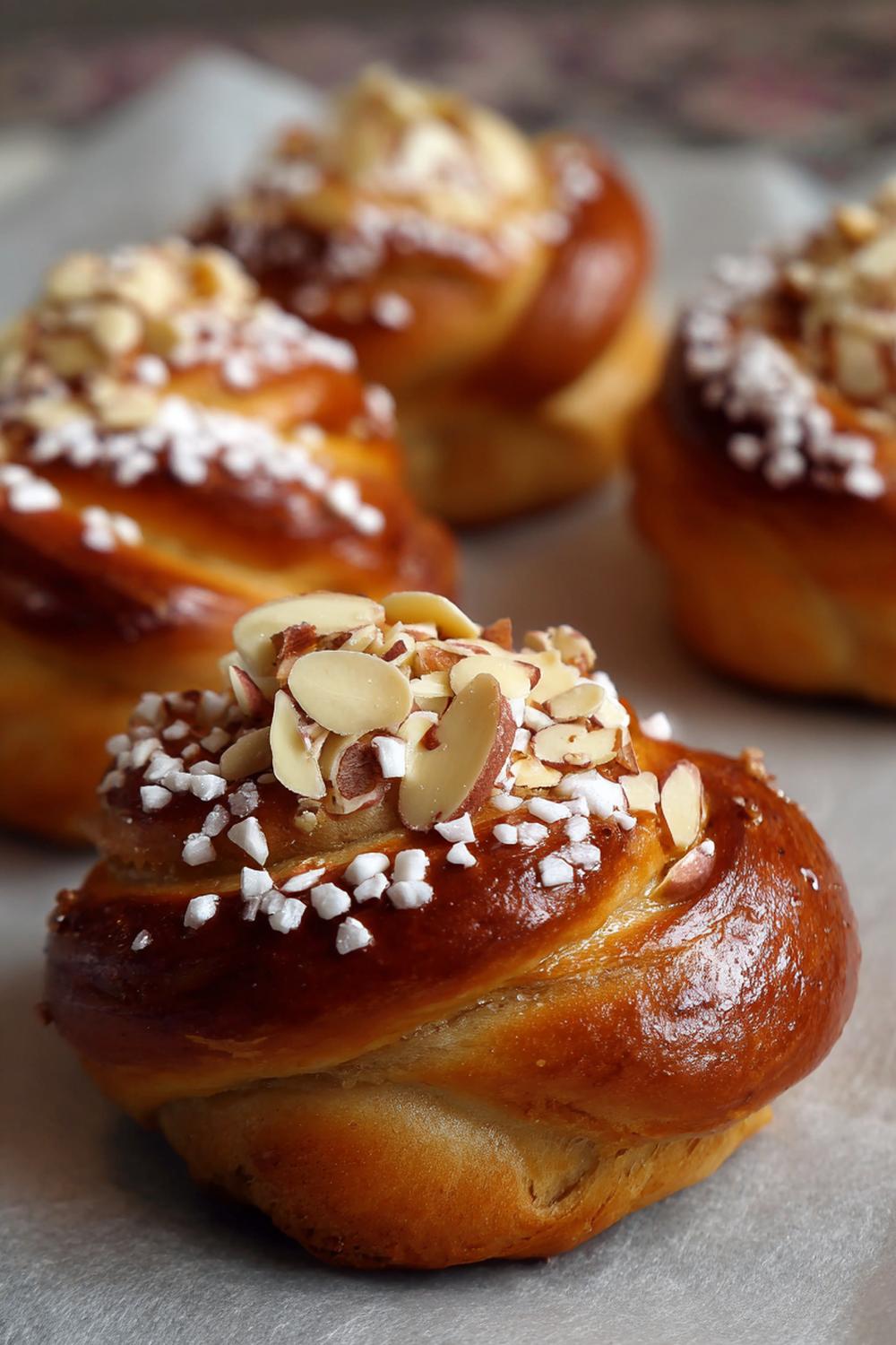19. Semmelglass med kardemumma och mandelknäck