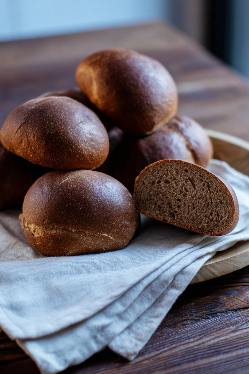 4. Rågfrallor med mörk ton och tydlig maltsmak
