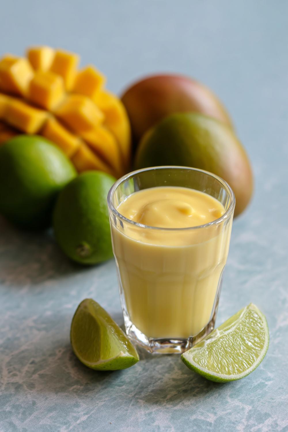 4. Glass recept hemmagjord mango med kokosmjölk och lime
