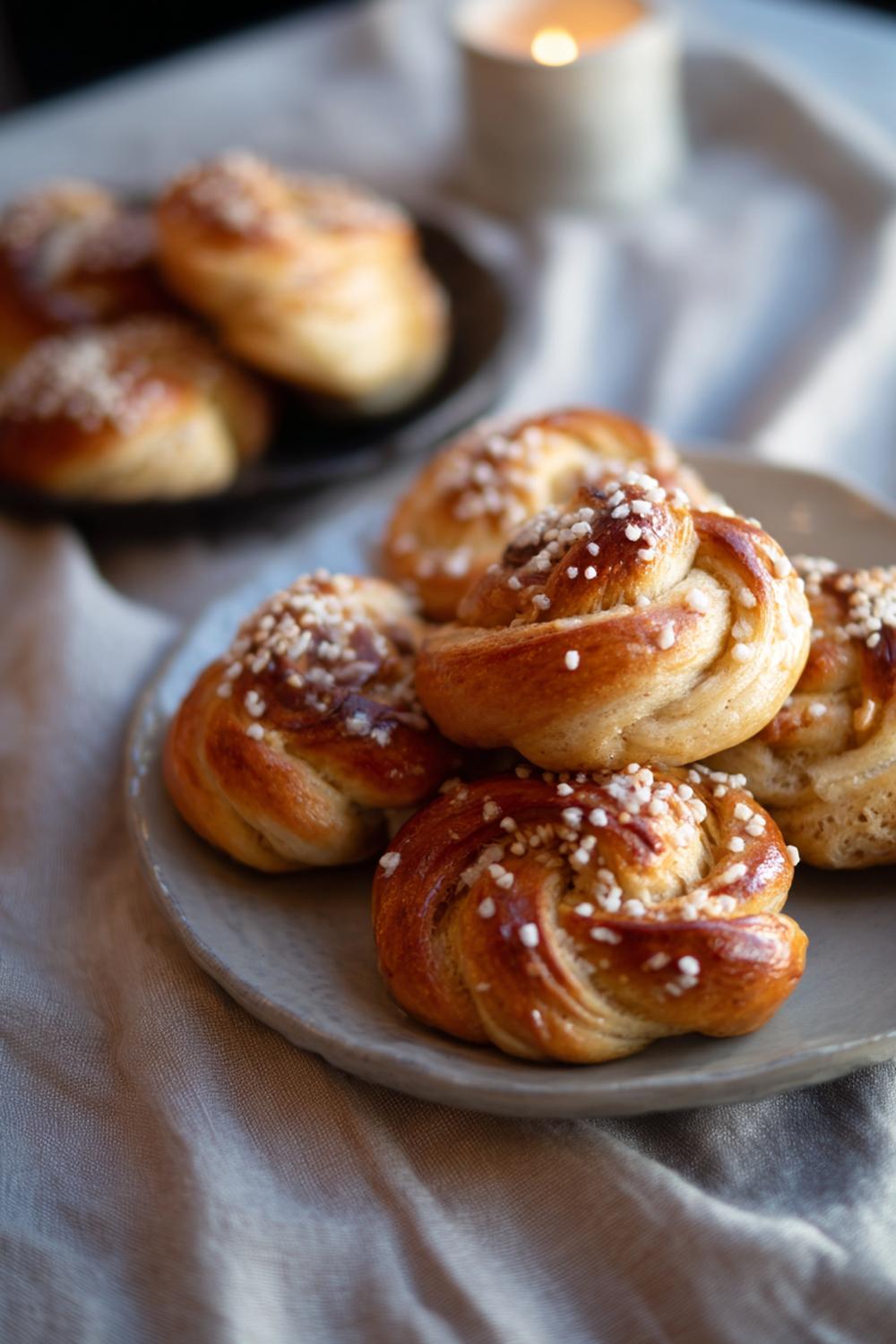 1. Glutenfri fika: Kardemummabullar med mandelmjöl och pärlsocker