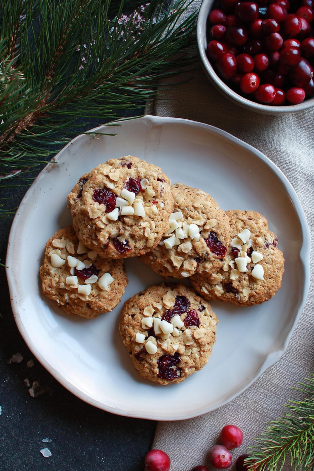 5. Glutenfri fika: Havrekakor med tranbär och vit choklad
