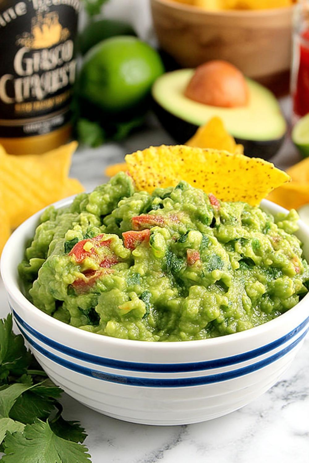 Blårandig Skål med Textur