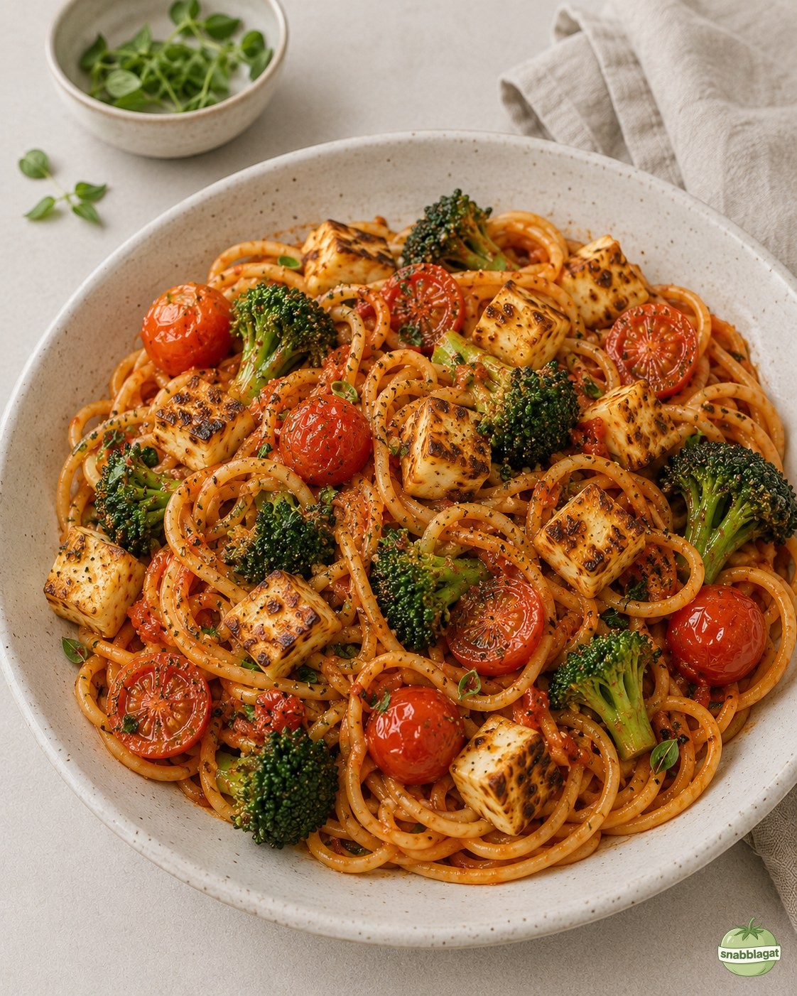 Halloumipasta Med Broccoli