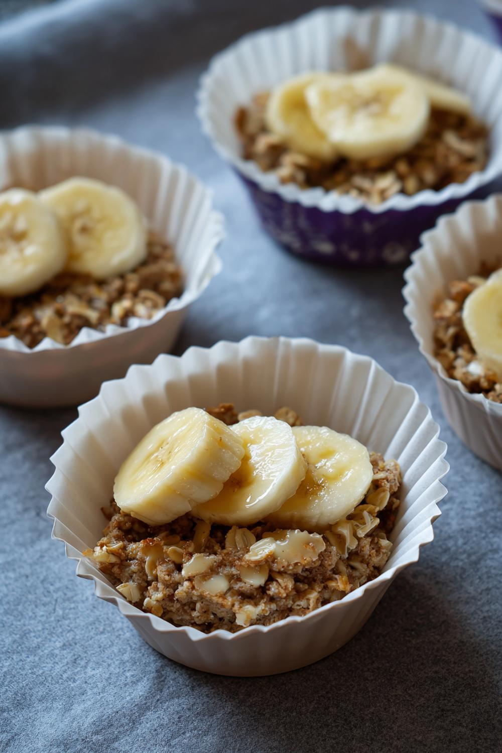 10. Kakor utan ugn med banan och havre i mjuka fruktrutor
