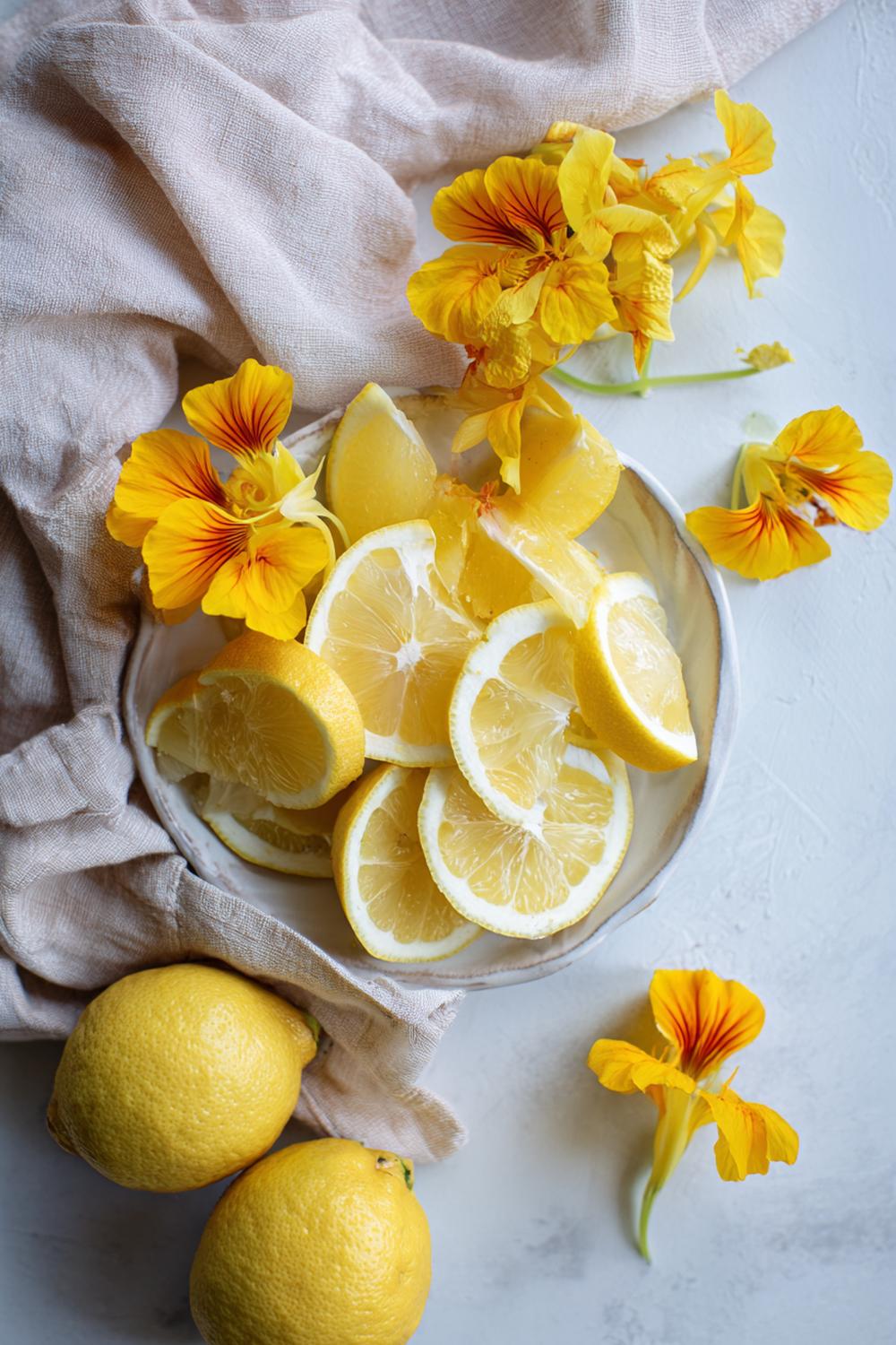 16. Kakor utan ugn med citronsmak och vallmo i ljusa skivor