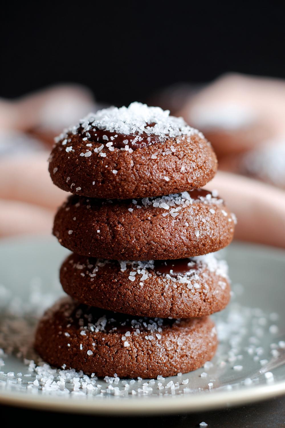 19. Kakor utan ugn med choklad och chili i små intensiva mynt