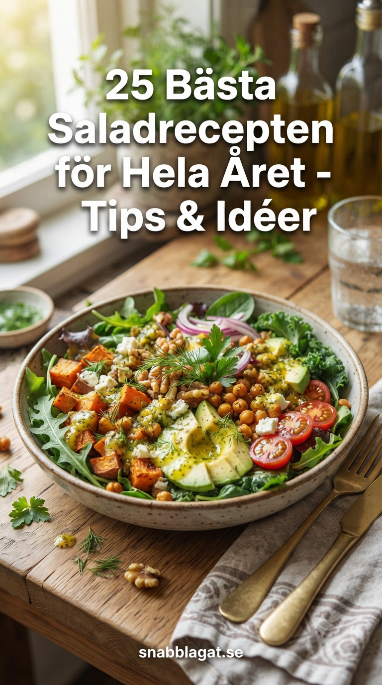25 Bästa Saladrecepten för Hela Året - Tips & Idéer