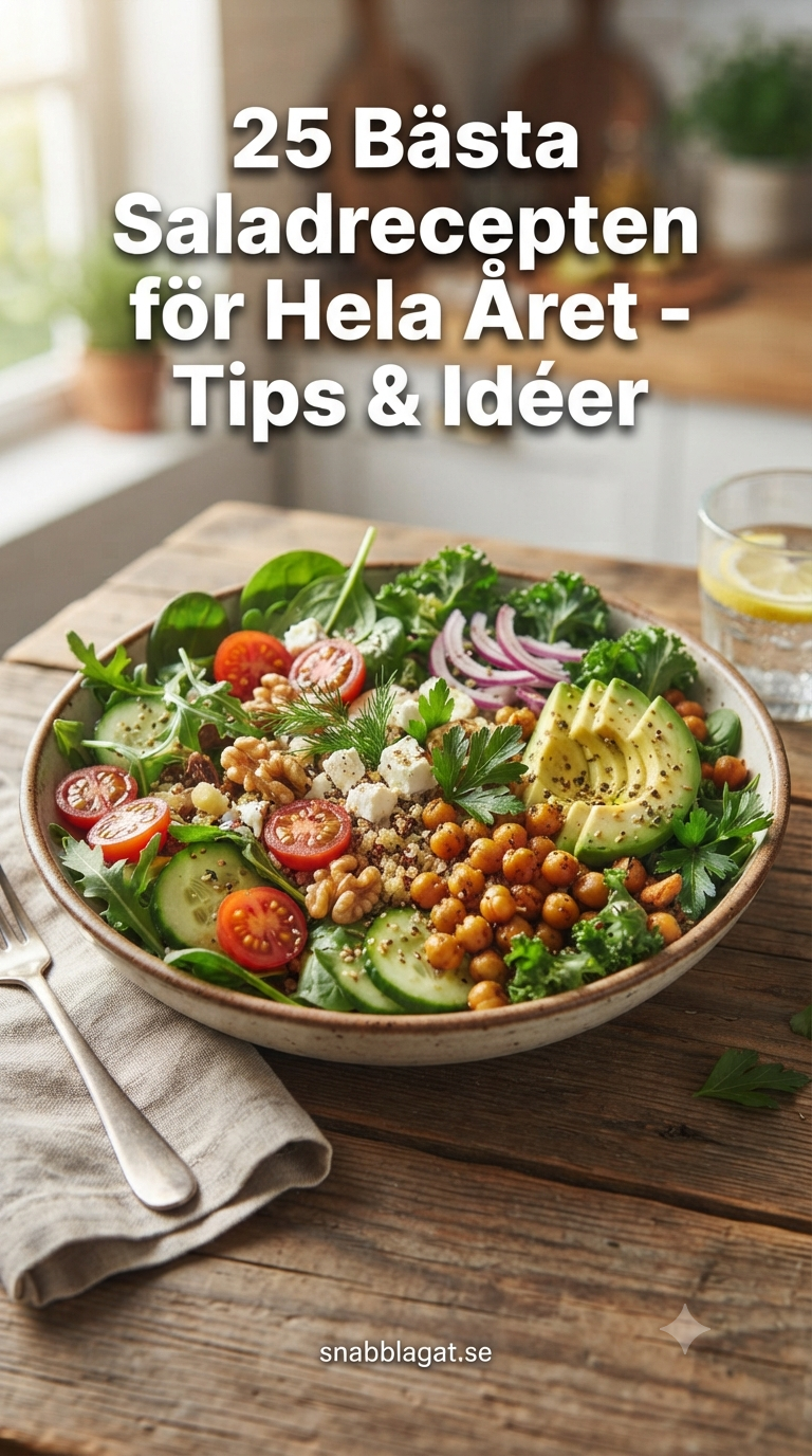 25 Bästa Saladrecepten för Hela Året - Tips & Idéer