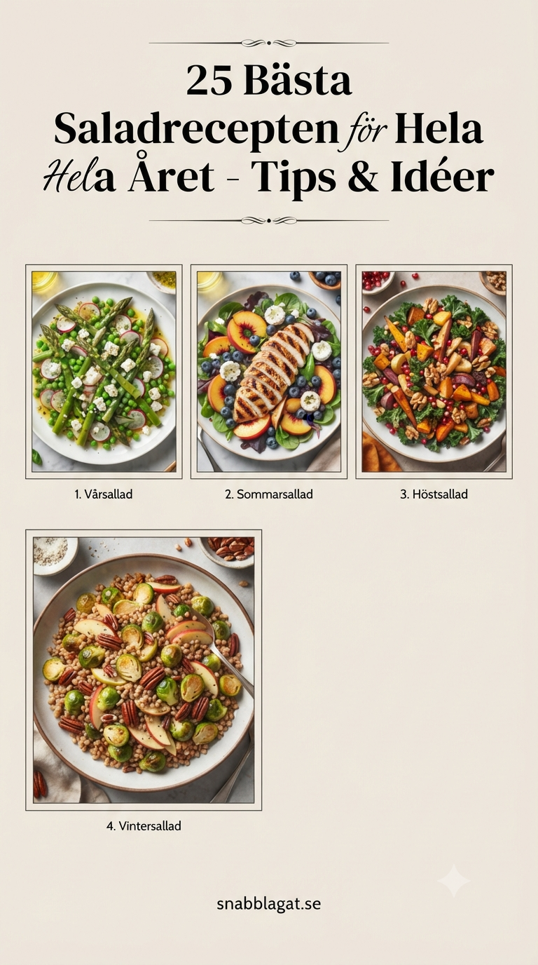 25 Bästa Saladrecepten för Hela Året - Tips & Idéer
