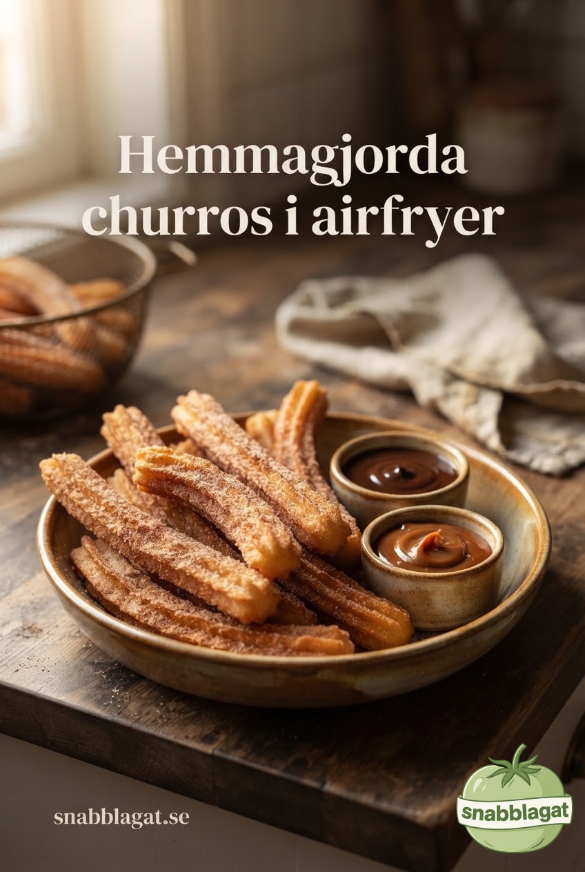 Hemmagjorda churros i airfryer