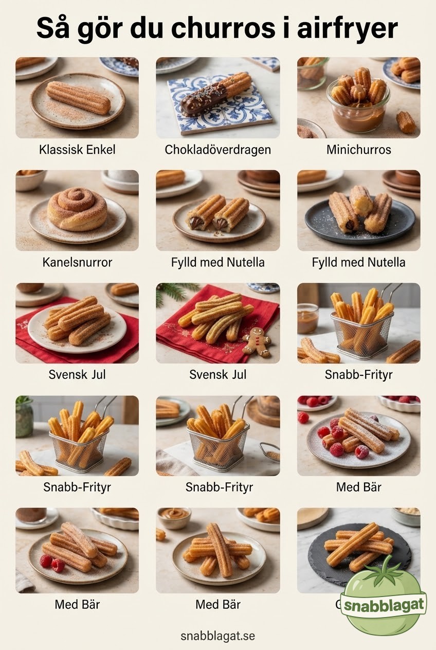Så gör du churros i airfryer