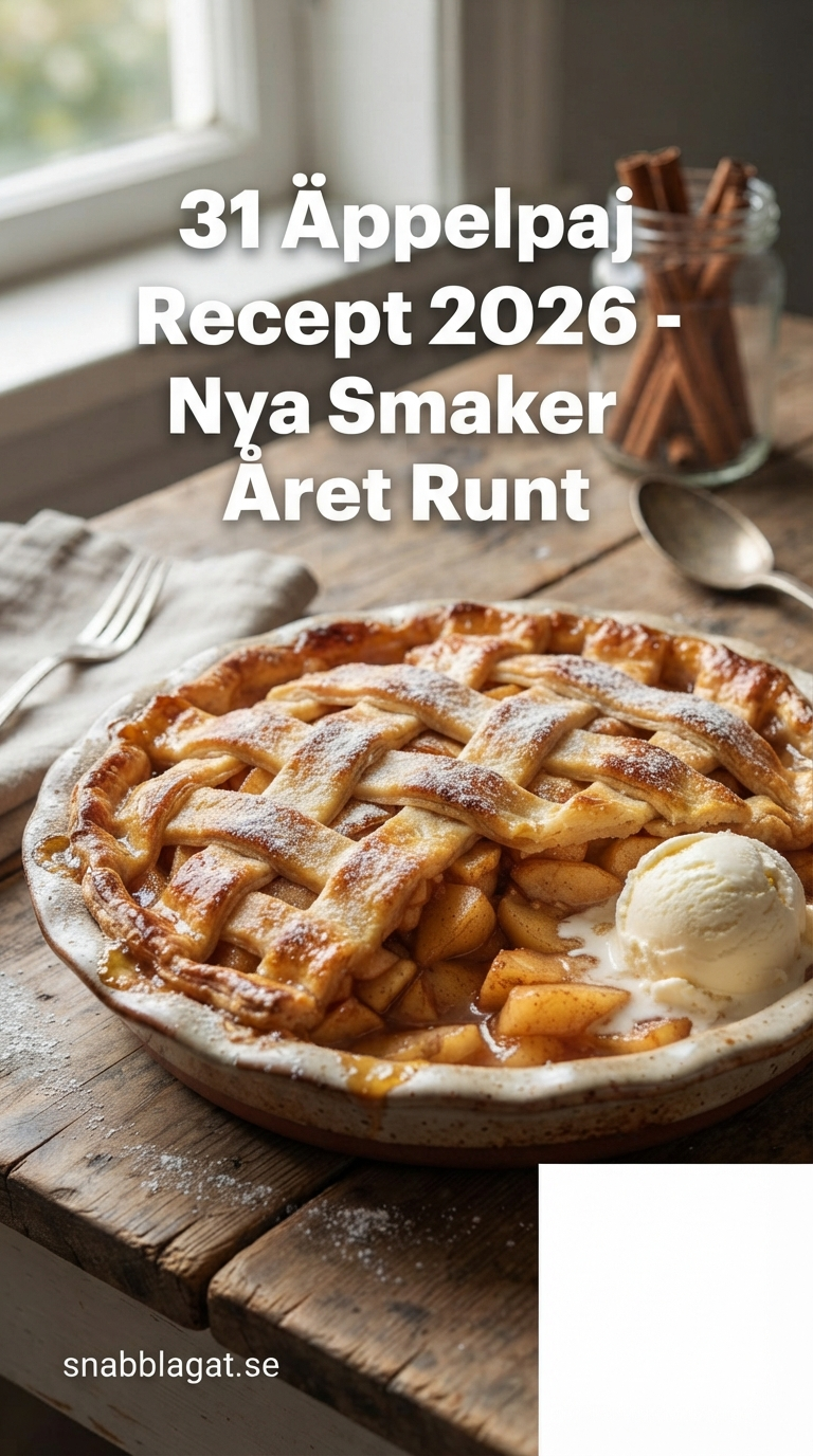 31 Äppelpaj Recept 2026 - Nya Smaker Året Runt