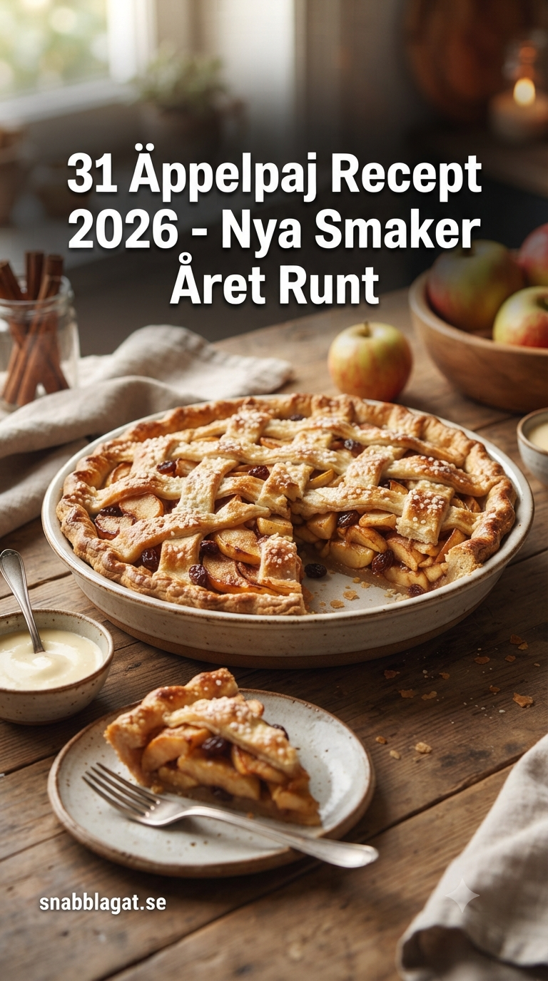 31 Äppelpaj Recept 2026 - Nya Smaker Året Runt