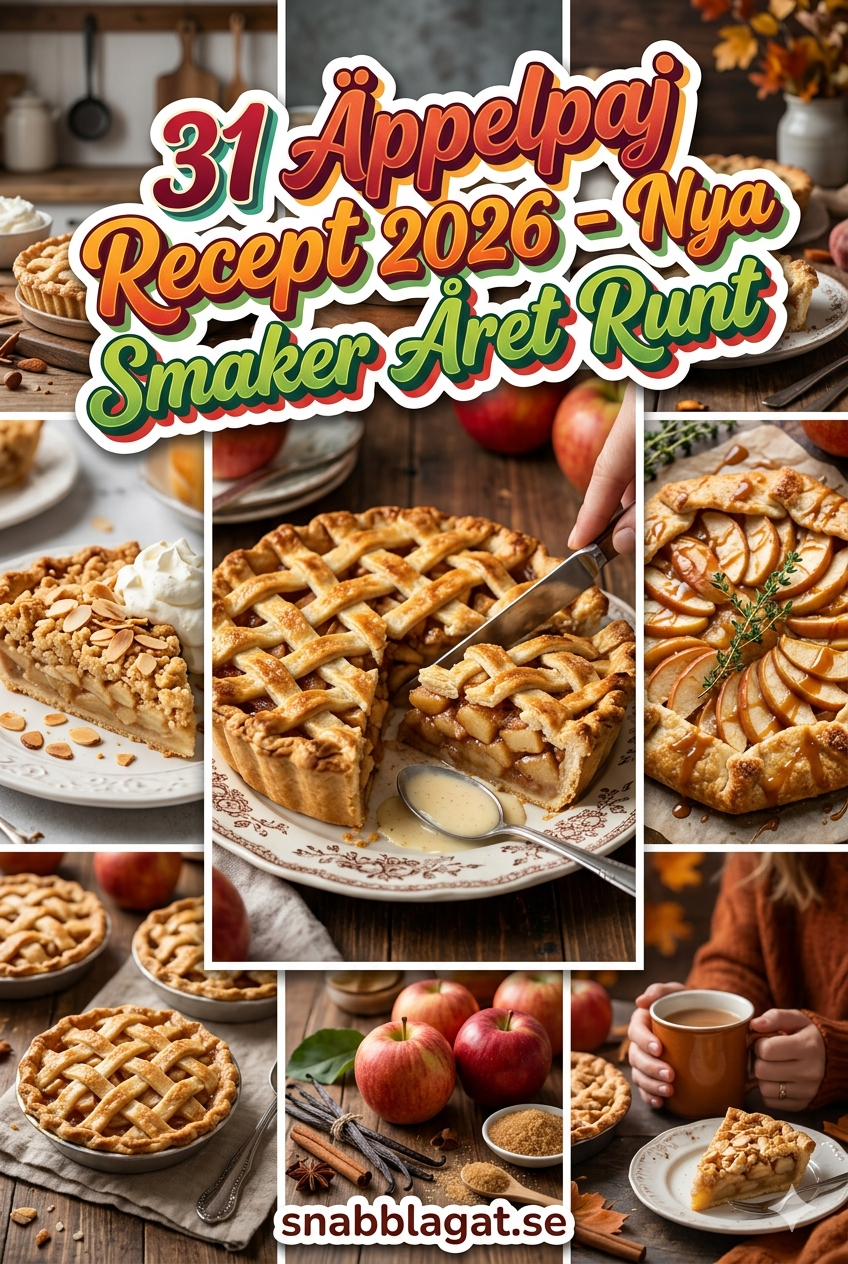 31 Äppelpaj Recept 2026 - Nya Smaker Året Runt