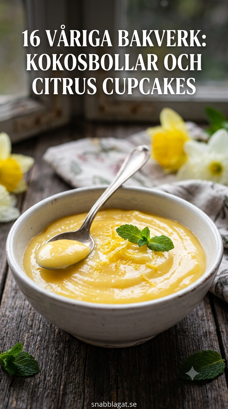 16 Våriga Bakverk: Kokosbollar och Citrus Cupcakes