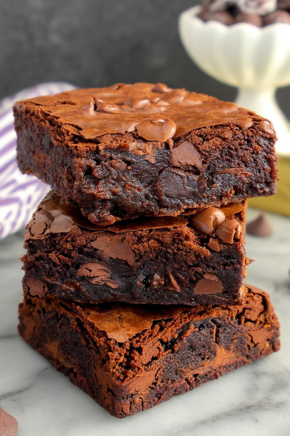 Klassiska rutor med chokladbitar