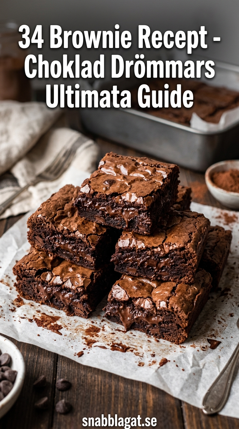 34 Brownie Recept - Choklad Drömmars Ultimata Guide