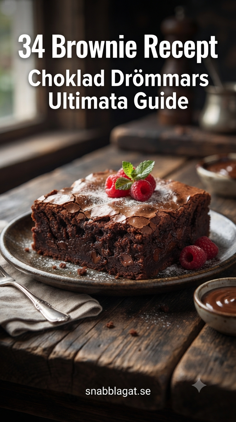 34 Brownie Recept - Choklad Drömmars Ultimata Guide