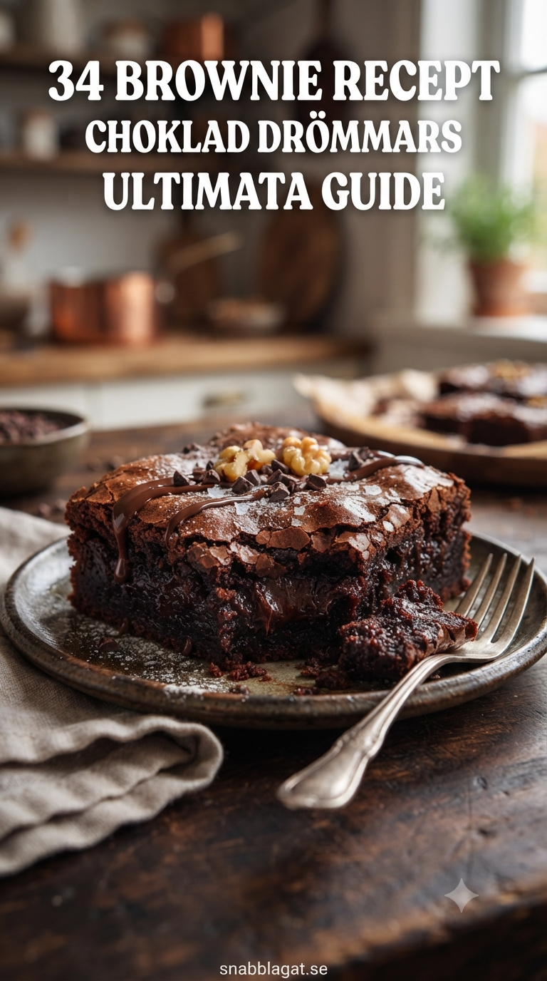 34 Brownie Recept - Choklad Drömmars Ultimata Guide