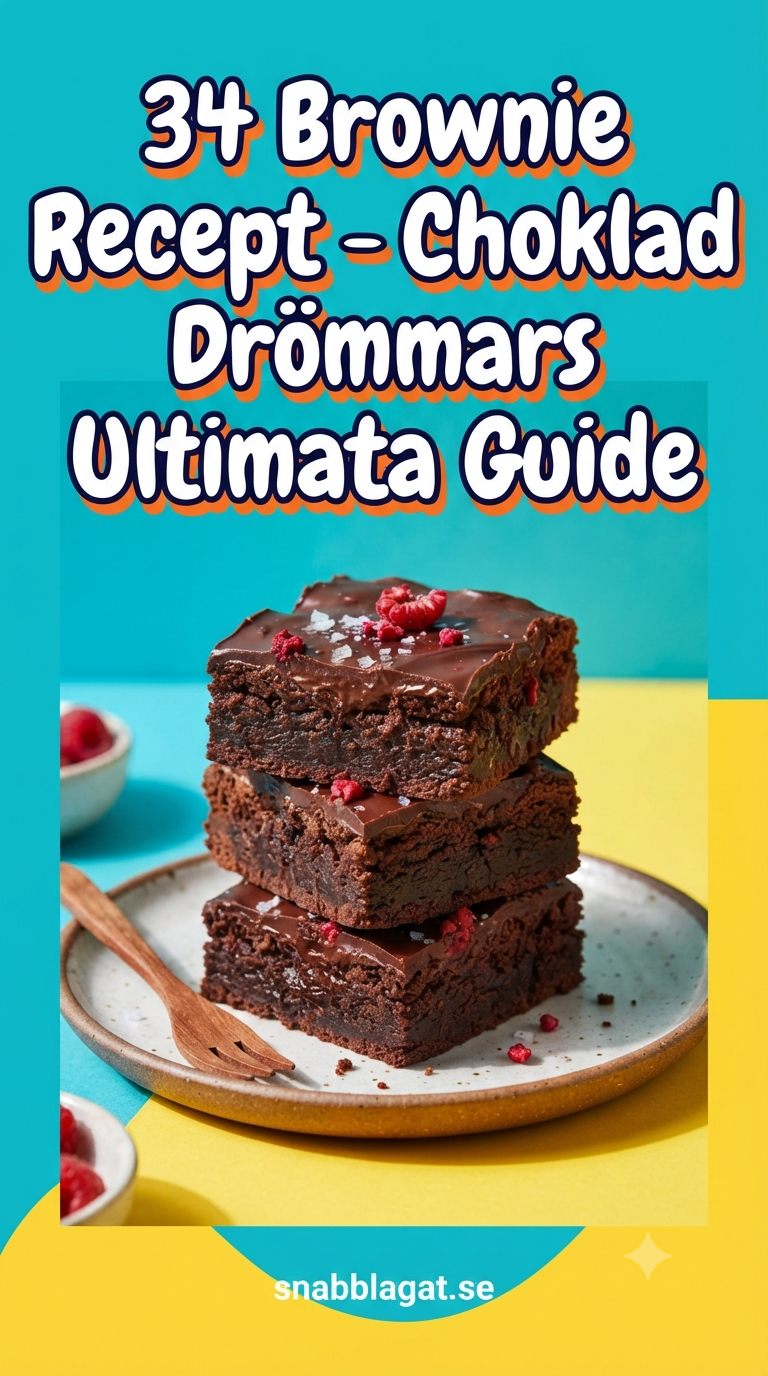 34 Brownie Recept - Choklad Drömmars Ultimata Guide