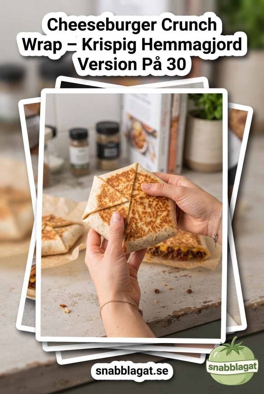 Cheeseburger Crunch Wrap – Krispig Hemmagjord Version På 30