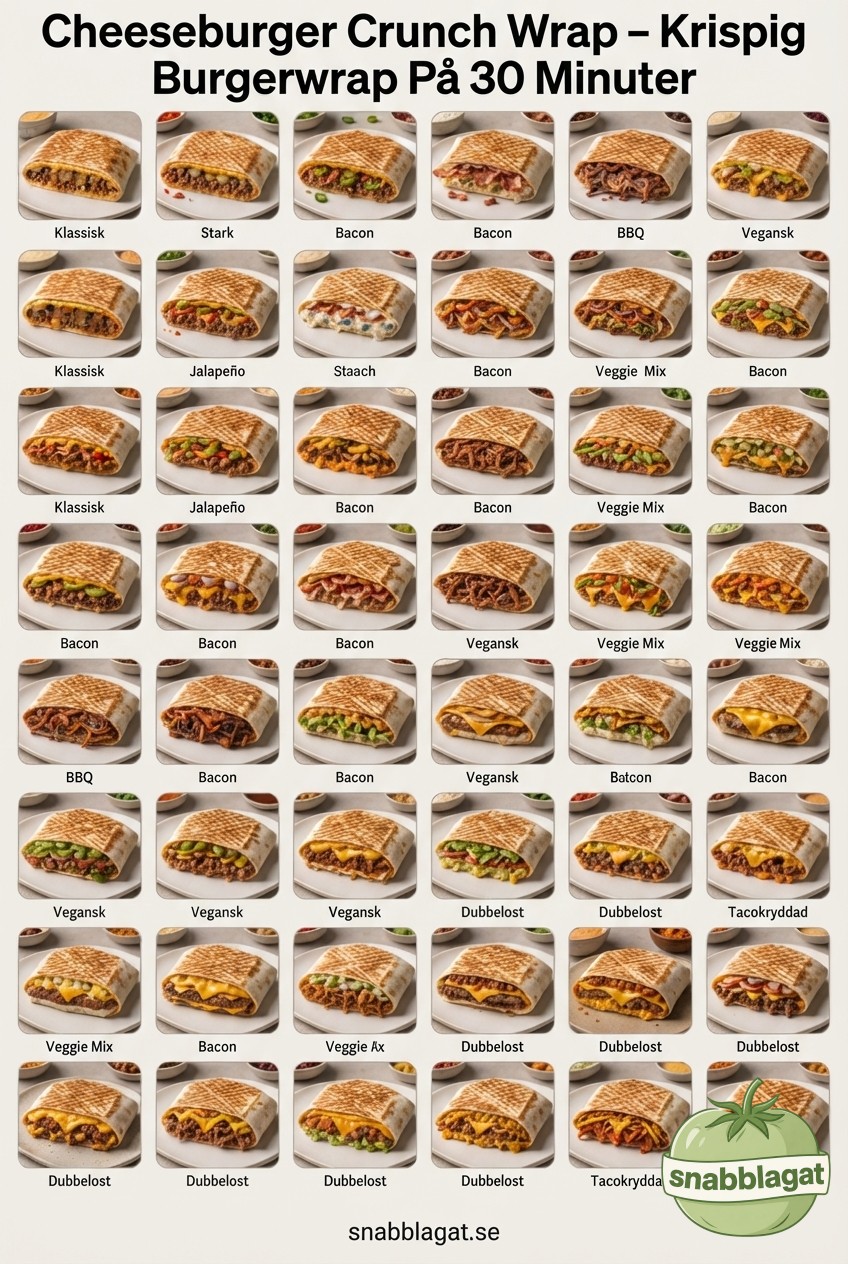 Cheeseburger Crunch Wrap – Krispig Burgerwrap På 30 Minuter