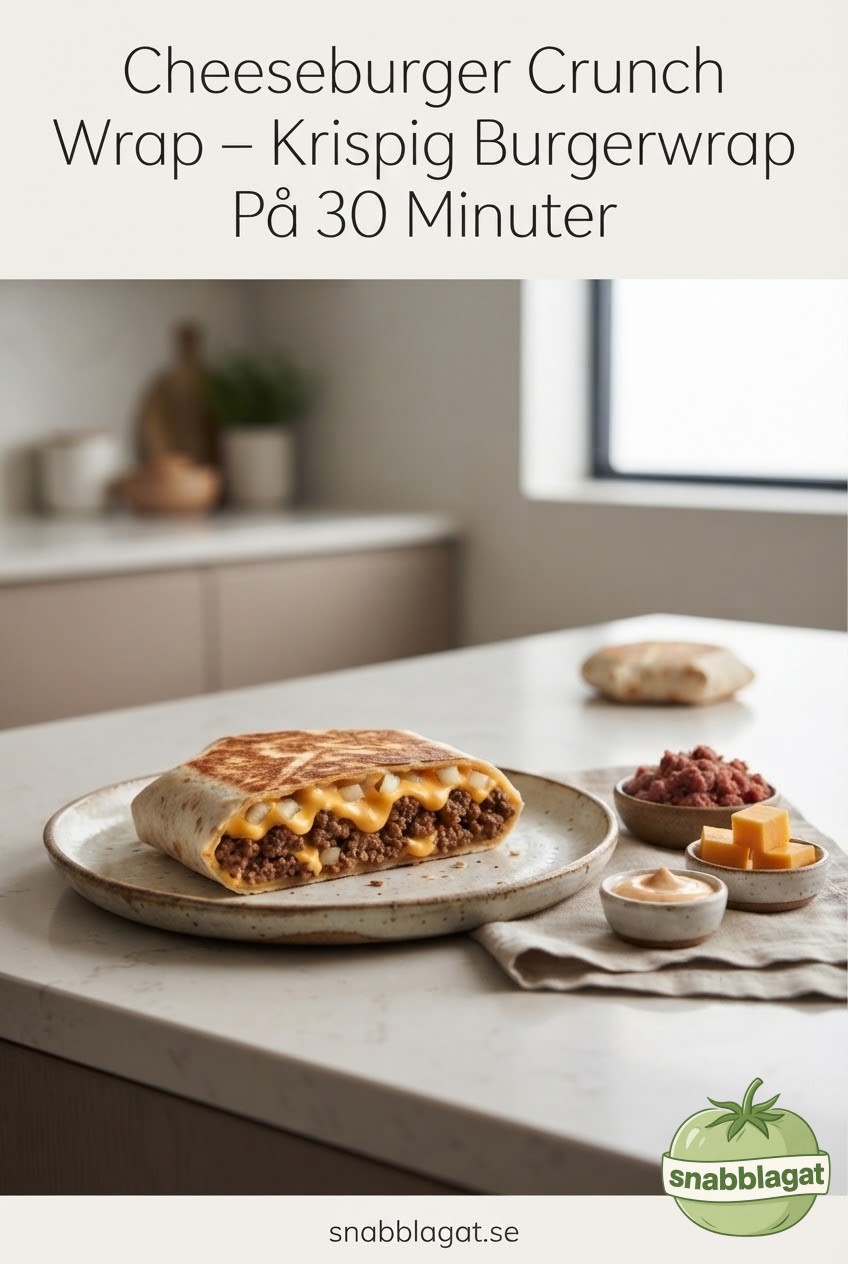 Cheeseburger Crunch Wrap – Krispig Burgerwrap På 30 Minuter