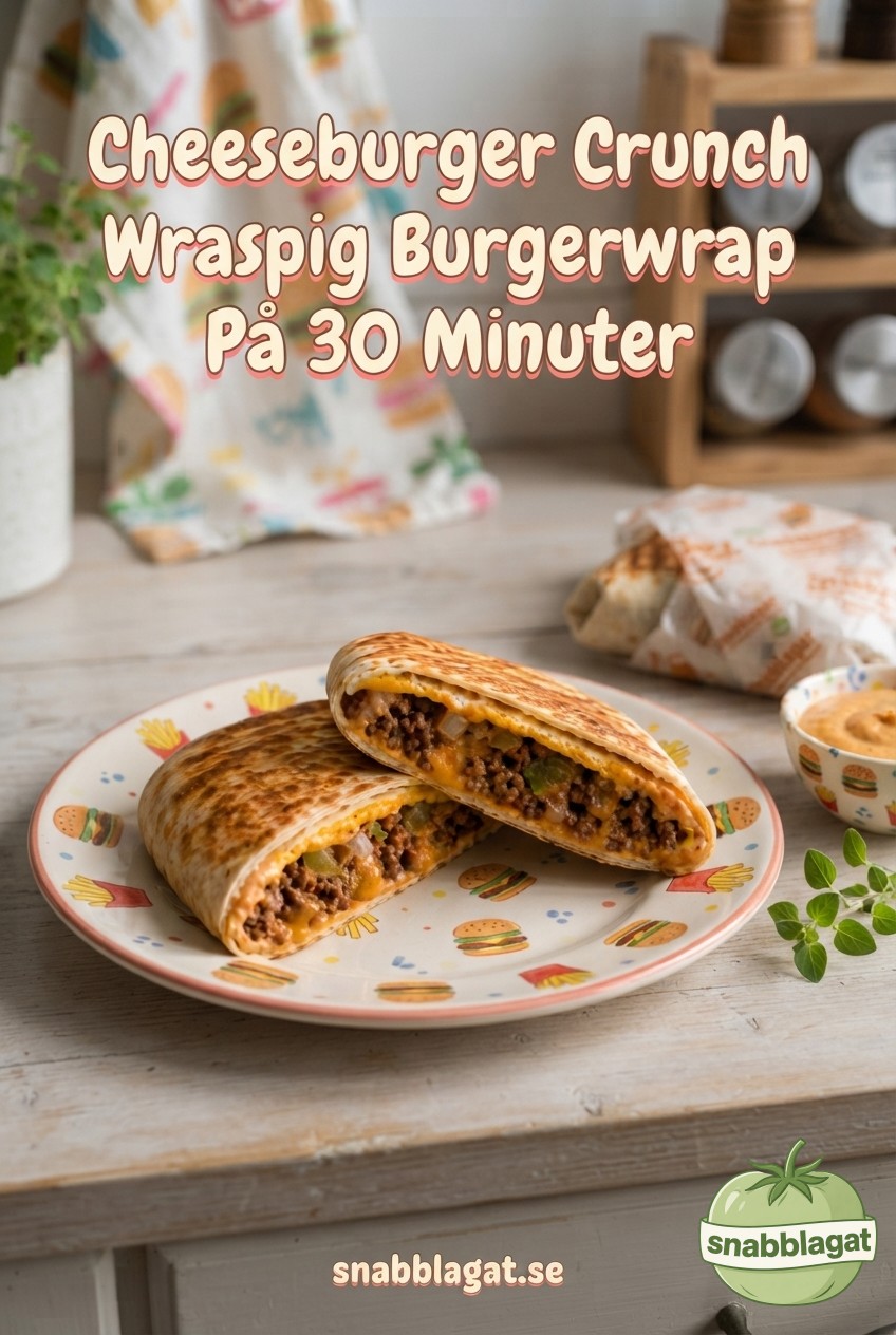Cheeseburger Crunch Wrap – Krispig Burgerwrap På 30 Minuter