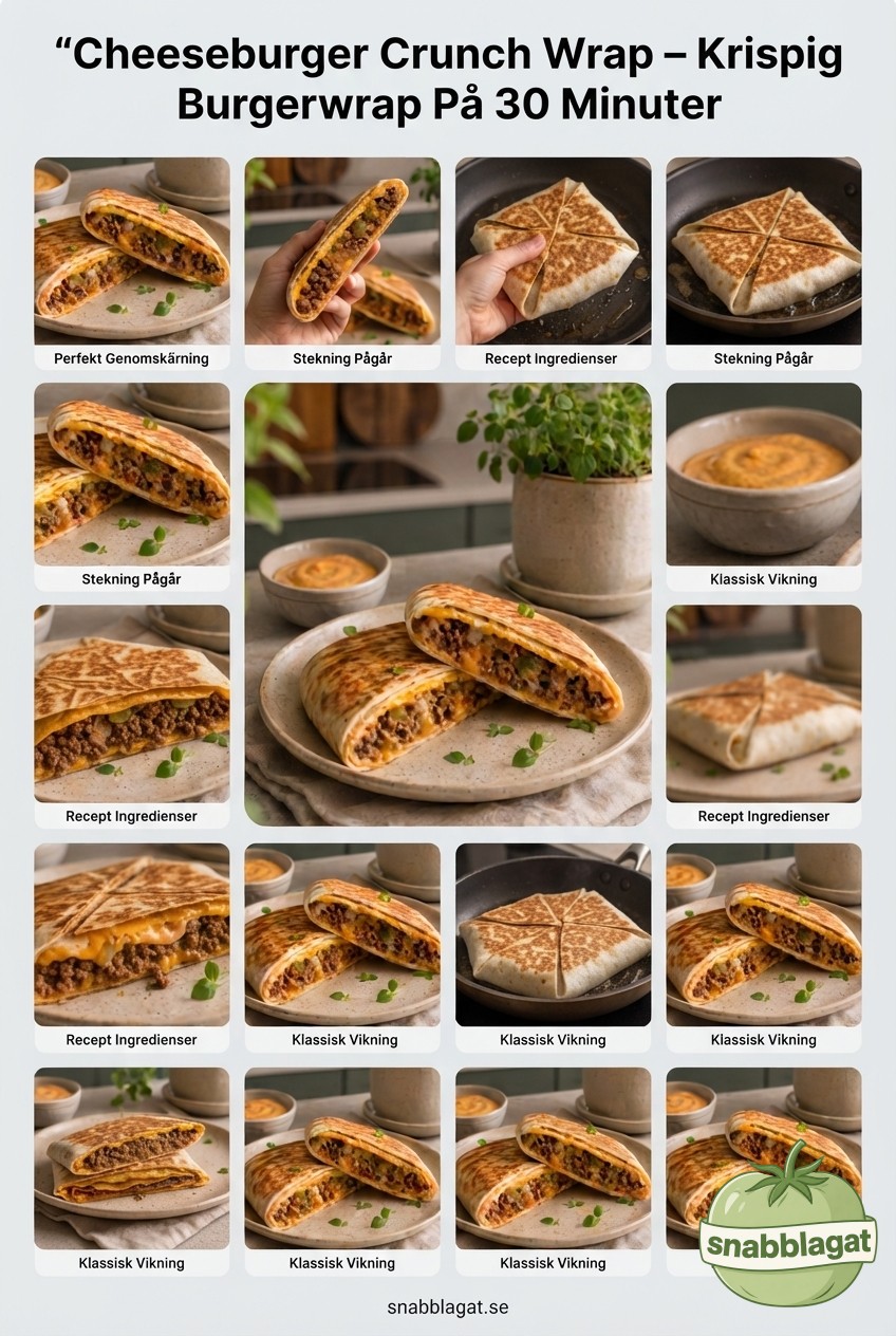 Cheeseburger Crunch Wrap – Krispig Burgerwrap På 30 Minuter