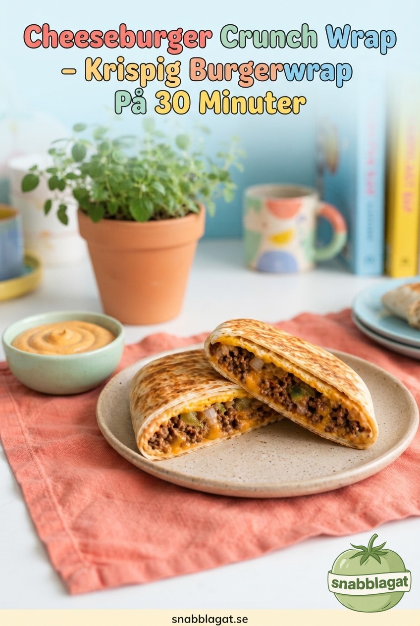 Cheeseburger Crunch Wrap – Krispig Burgerwrap På 30 Minuter