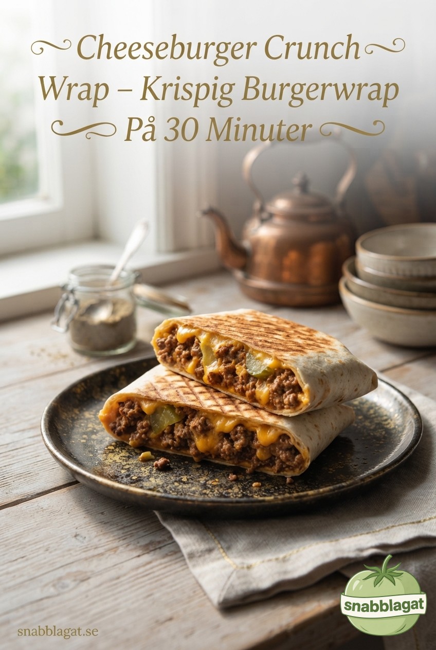 Cheeseburger Crunch Wrap – Krispig Burgerwrap På 30 Minuter