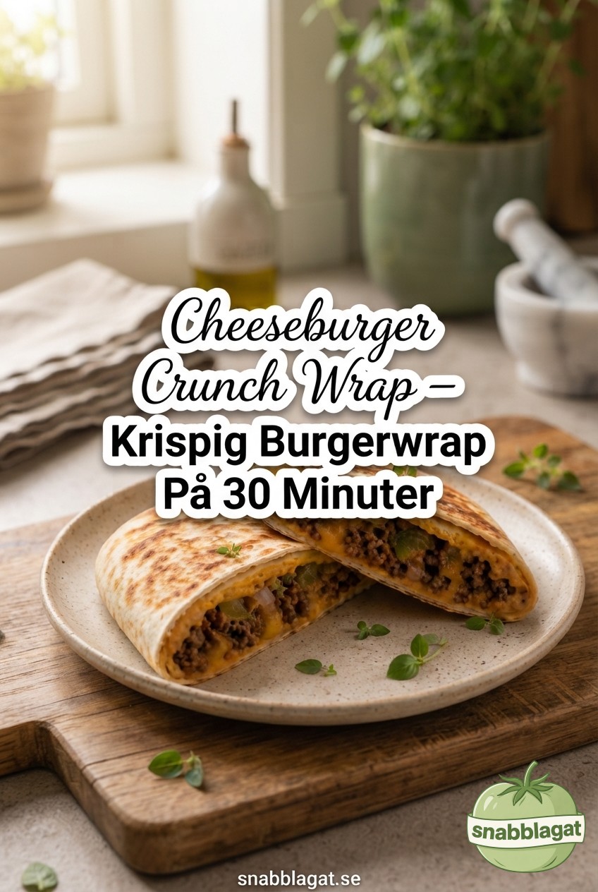 Cheeseburger Crunch Wrap – Krispig Burgerwrap På 30 Minuter