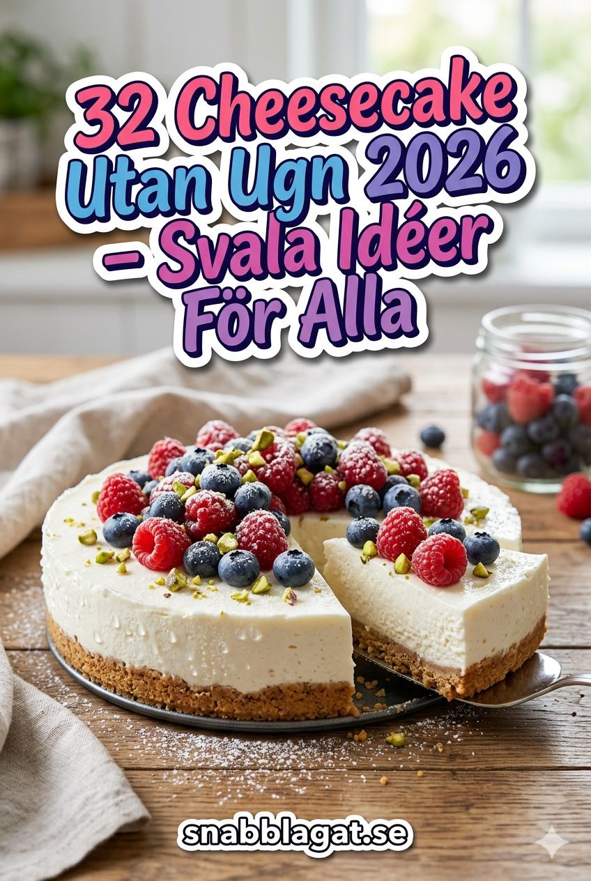 32 Cheesecake Utan Ugn 2026 – Svala Idéer För Alla