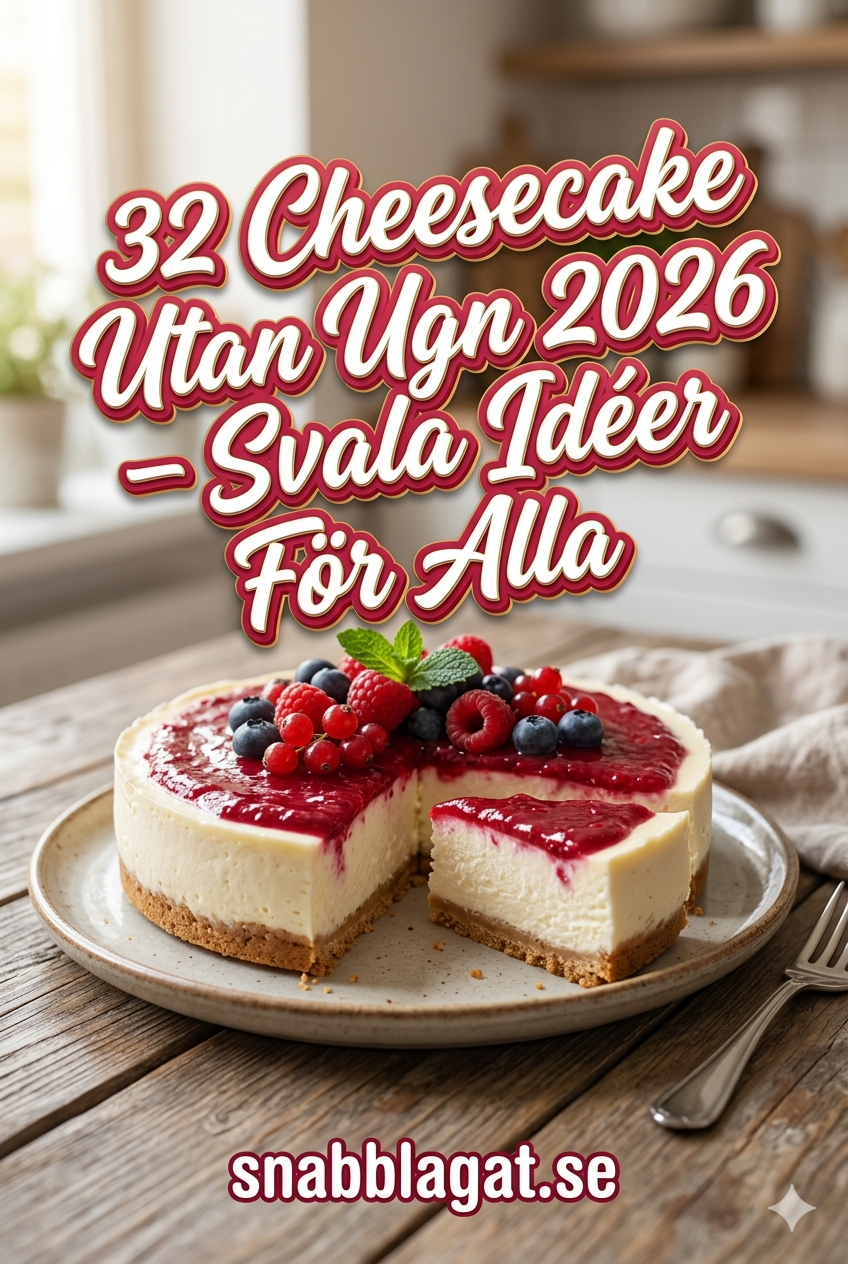32 Cheesecake Utan Ugn 2026 – Svala Idéer För Alla