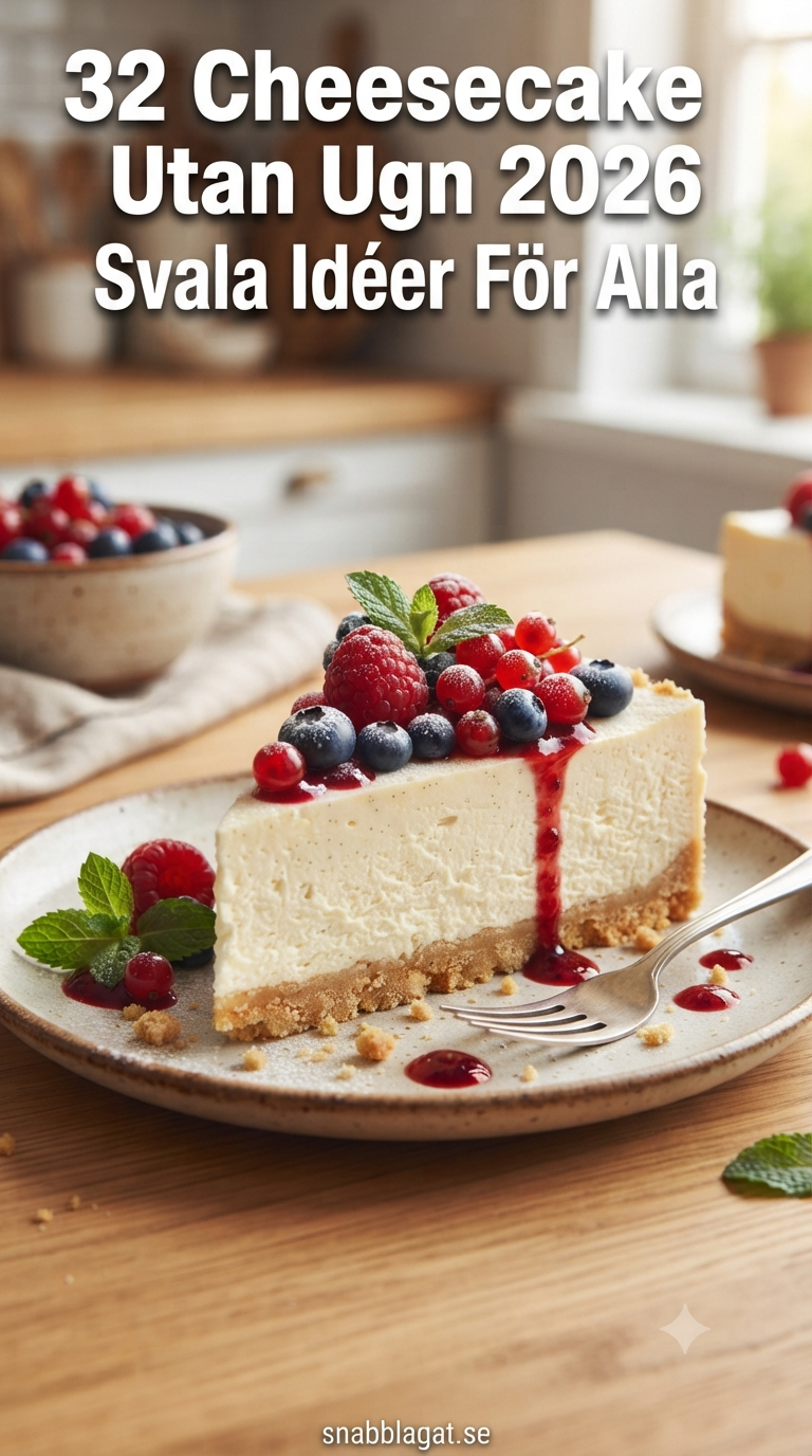32 Cheesecake Utan Ugn 2026 – Svala Idéer För Alla