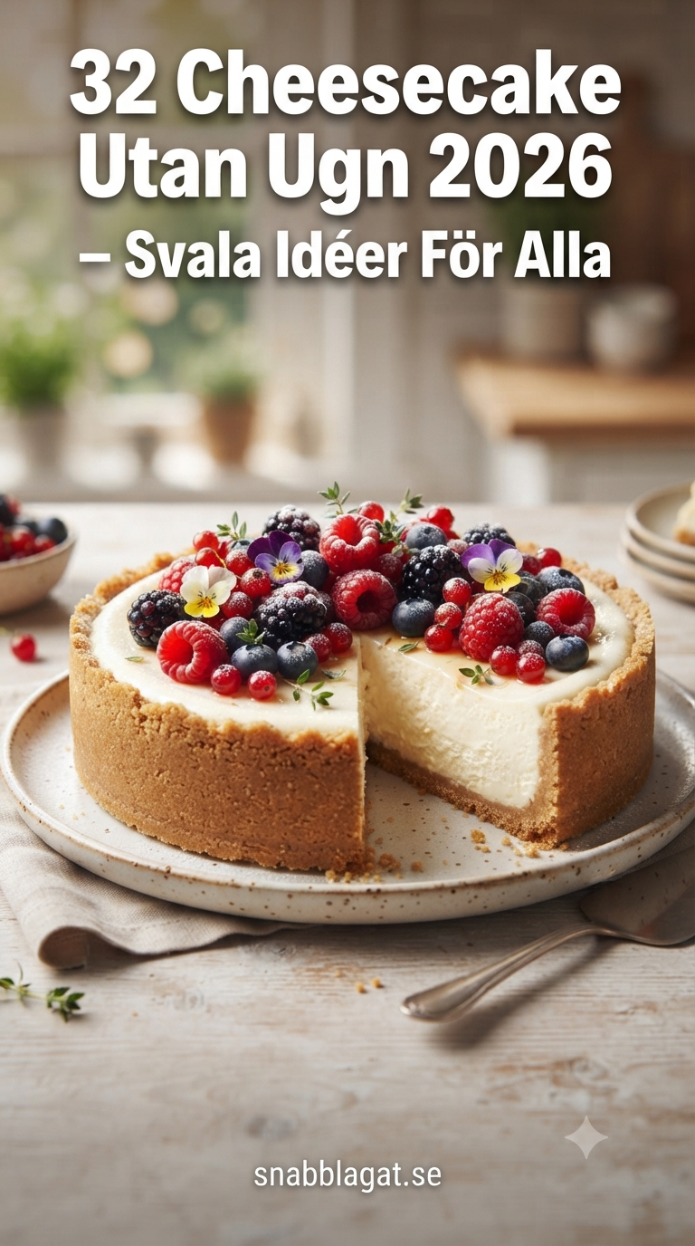 32 Cheesecake Utan Ugn 2026 – Svala Idéer För Alla