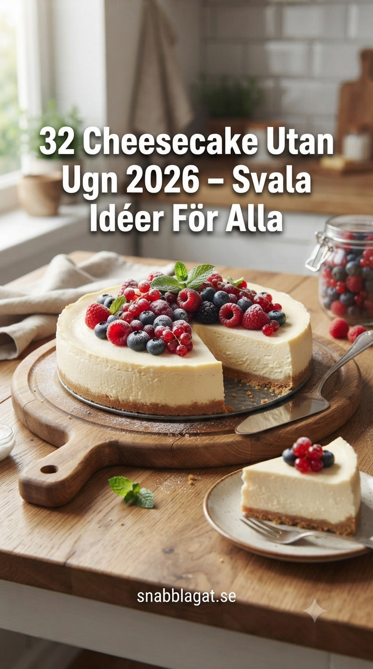 32 Cheesecake Utan Ugn 2026 – Svala Idéer För Alla