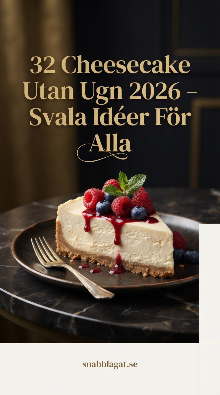 32 Cheesecake Utan Ugn 2026 – Svala Idéer För Alla