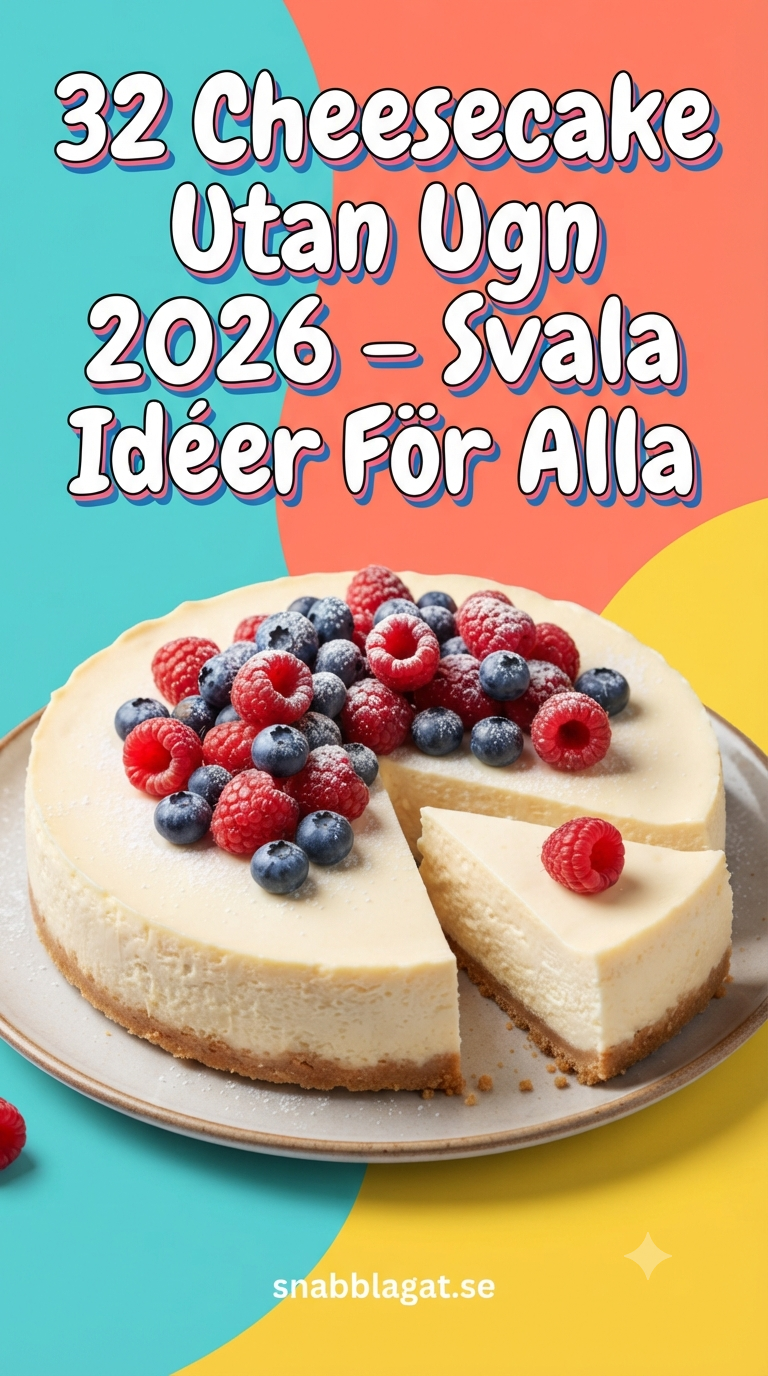32 Cheesecake Utan Ugn 2026 – Svala Idéer För Alla