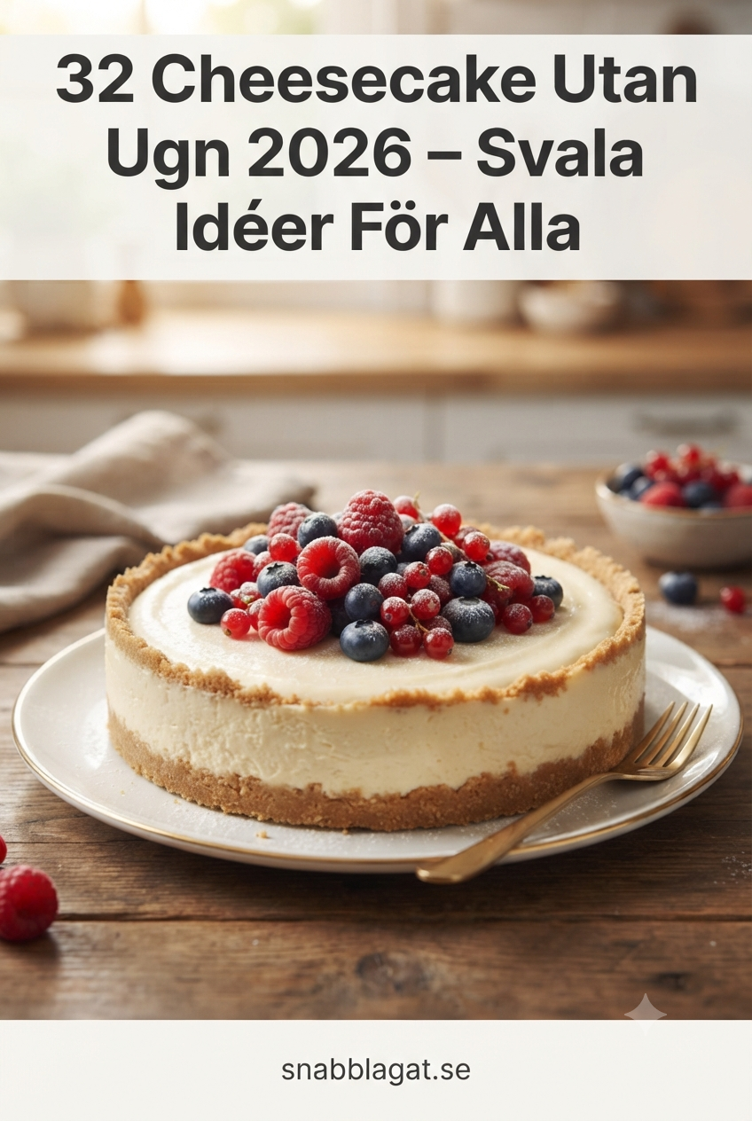 32 Cheesecake Utan Ugn 2026 – Svala Idéer För Alla