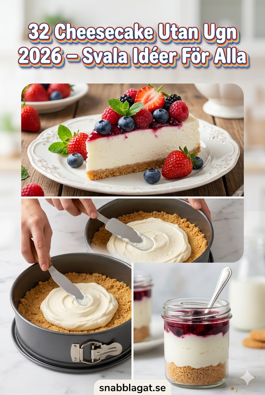 32 Cheesecake Utan Ugn 2026 – Svala Idéer För Alla