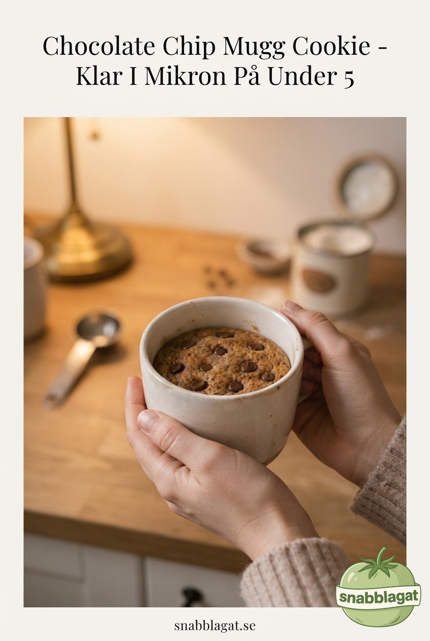 Chocolate Chip Mugg Cookie – Klar I Mikron På Under 5